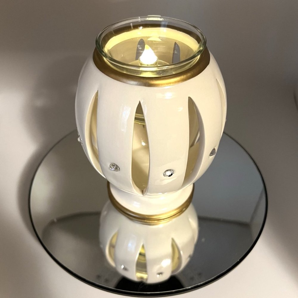 Swarovski Crystal Opulent Tall Votive Holder by PartyLite Elegant Romantic NIB